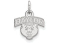 LogoArt Sterling Silver Baylor University Xs Pendant Necklace