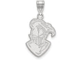 LogoArt Sterling Silver Furman University Large Pendant Necklace
