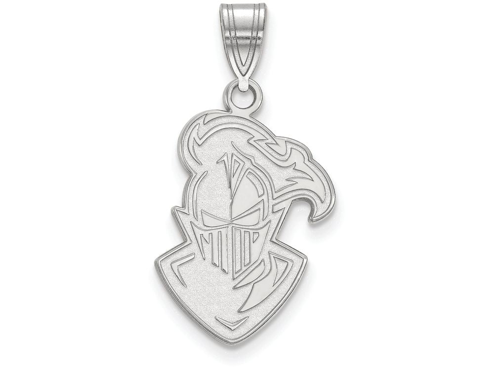 LogoArt Sterling Silver Furman University Large Pendant Necklace