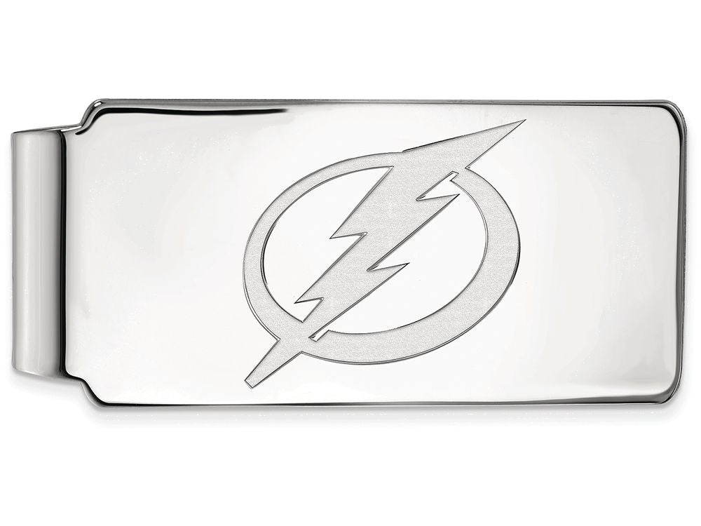 Logoart Nhl 925 Sterling Silver Tampa Bay Lightning Money Clip