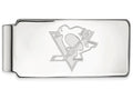 Logoart Nhl 925 Sterling Silver Pittsburgh Penguins Money Clip