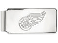 Logoart Nhl 925 Sterling Silver Detroit Red Wings Money Clip