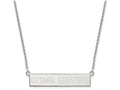 Logoart 925 Sterling Silver Ottawa Senators Small Bar Necklace