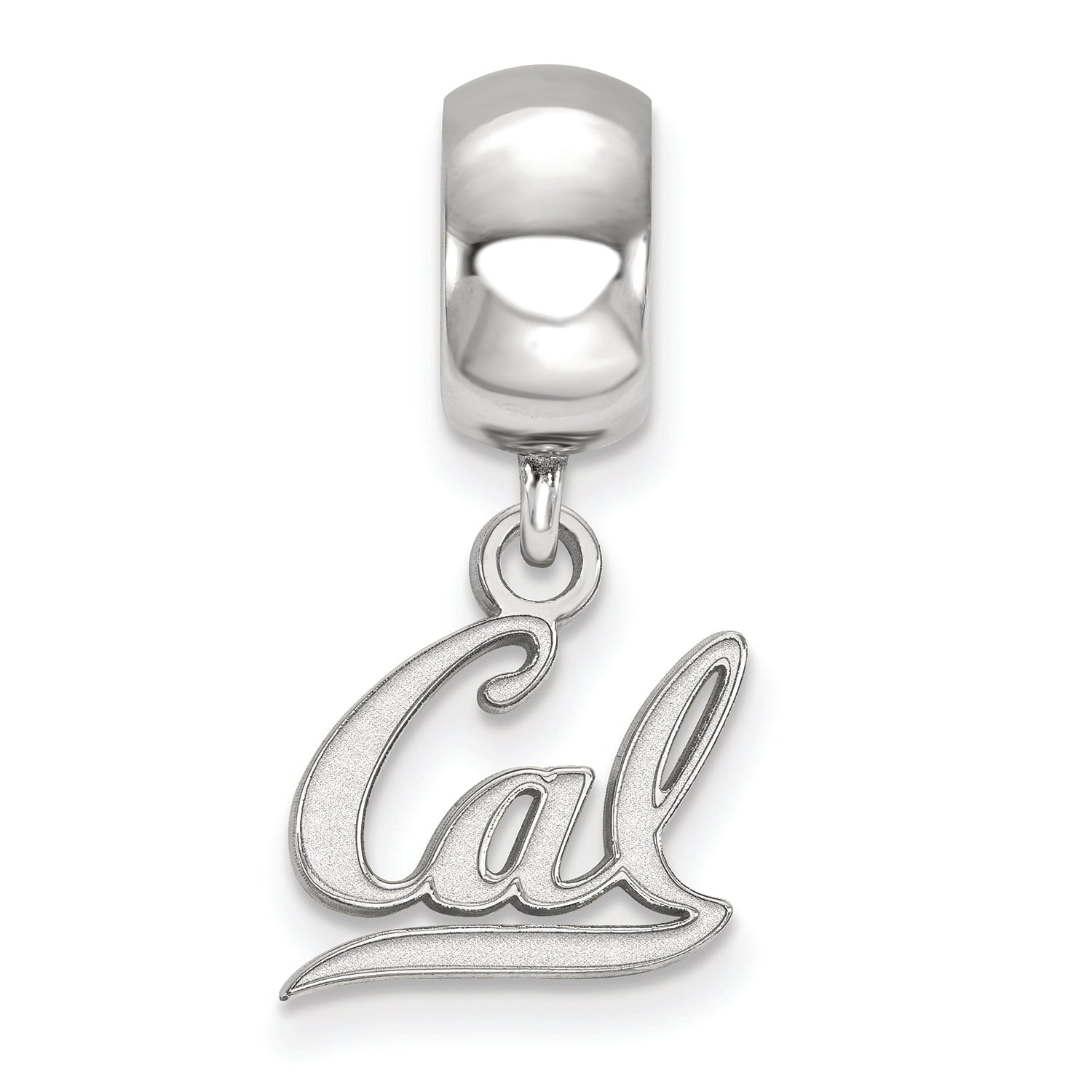 LogoArt Sterling Silver University Of California Berkeley Bead Charm Charm Xs Dangle Bead Charm