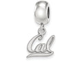 LogoArt Sterling Silver University Of California Berkeley Bead Charm Charm Xs Dangle Bead Charm