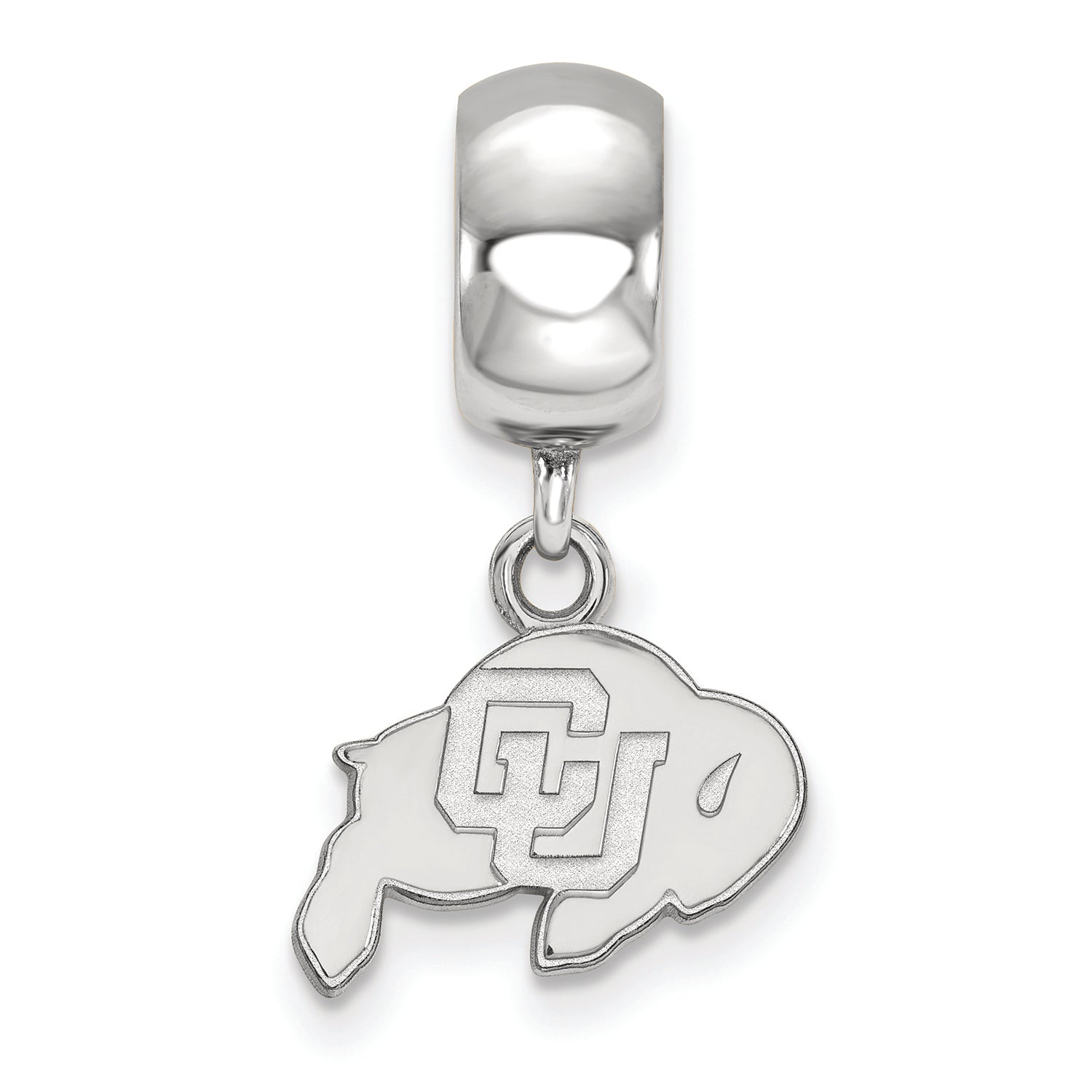 LogoArt Sterling Silver University Of Colorado Bead Charm Charm Xs Dangle Bead Charm