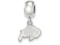 LogoArt Sterling Silver University Of Colorado Bead Charm Charm Xs Dangle Bead Charm