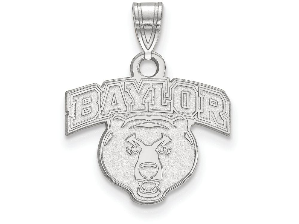LogoArt Sterling Silver Baylor University Small Pendant Necklace