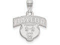 LogoArt Sterling Silver Baylor University Small Pendant Necklace