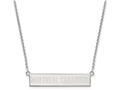 Logoart 925 Sterling Silver Montreal Canadiens Small Bar Necklace