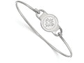 Logoart 925 Sterling Silver Winnipeg Jets Small Center Wire Bangle