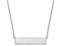 Logoart 925 Sterling Silver Los Angeles Kings Small Bar Necklace