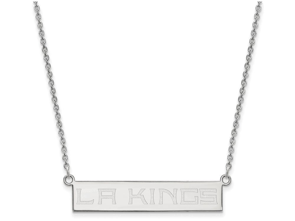 Logoart 925 Sterling Silver Los Angeles Kings Small Bar Necklace