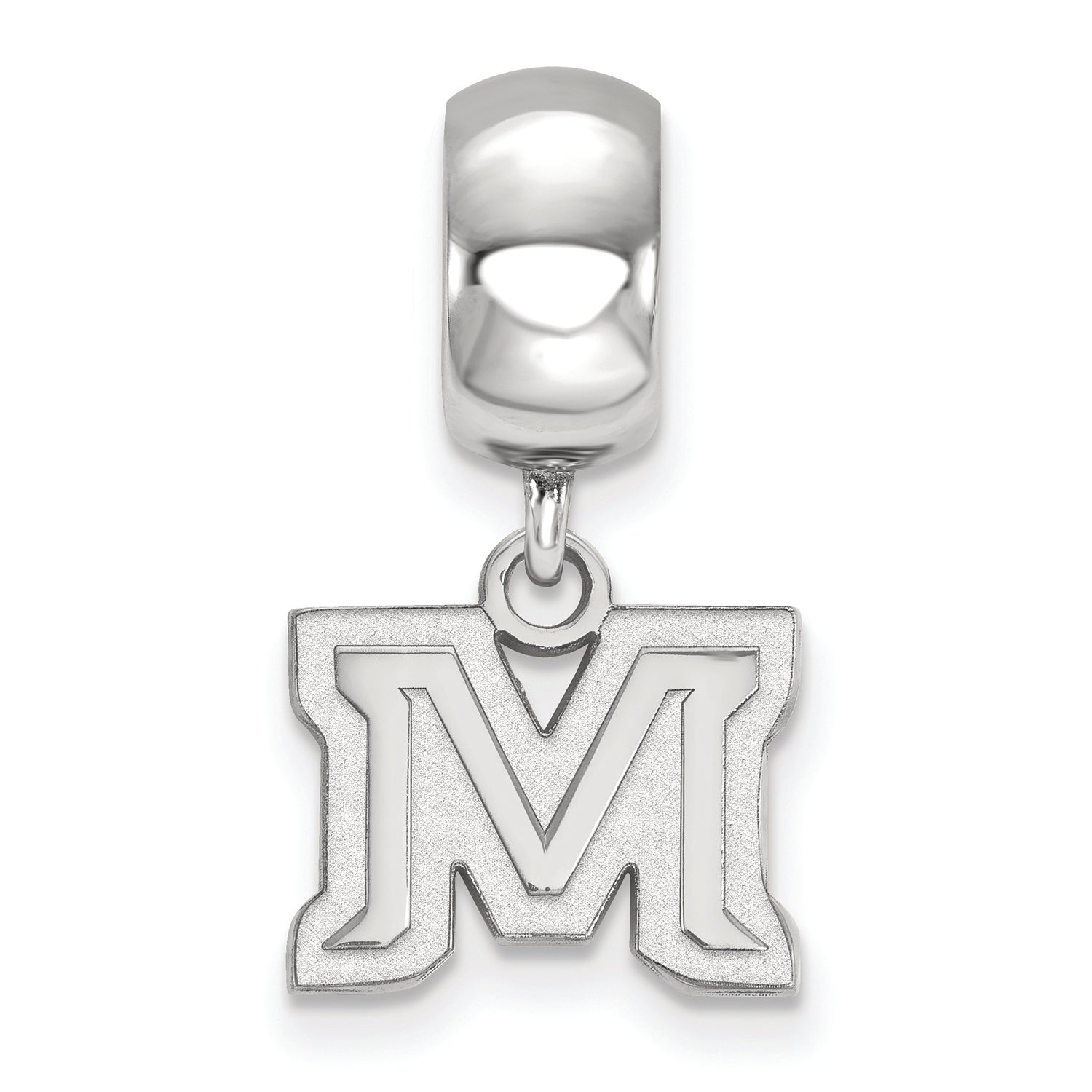 LogoArt Sterling Silver Montana State University Bead Charm Charm Xs Dangle Bead Charm