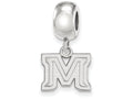 LogoArt Sterling Silver Montana State University Bead Charm Charm Xs Dangle Bead Charm
