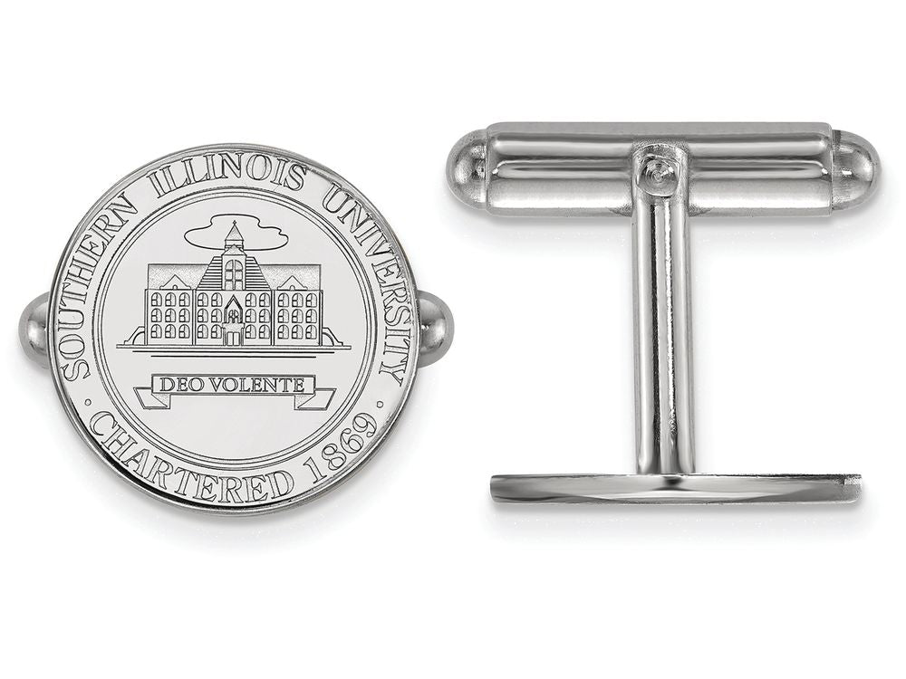 LogoArt Sterling Silver Southern Illinois University Crest Cuff Link