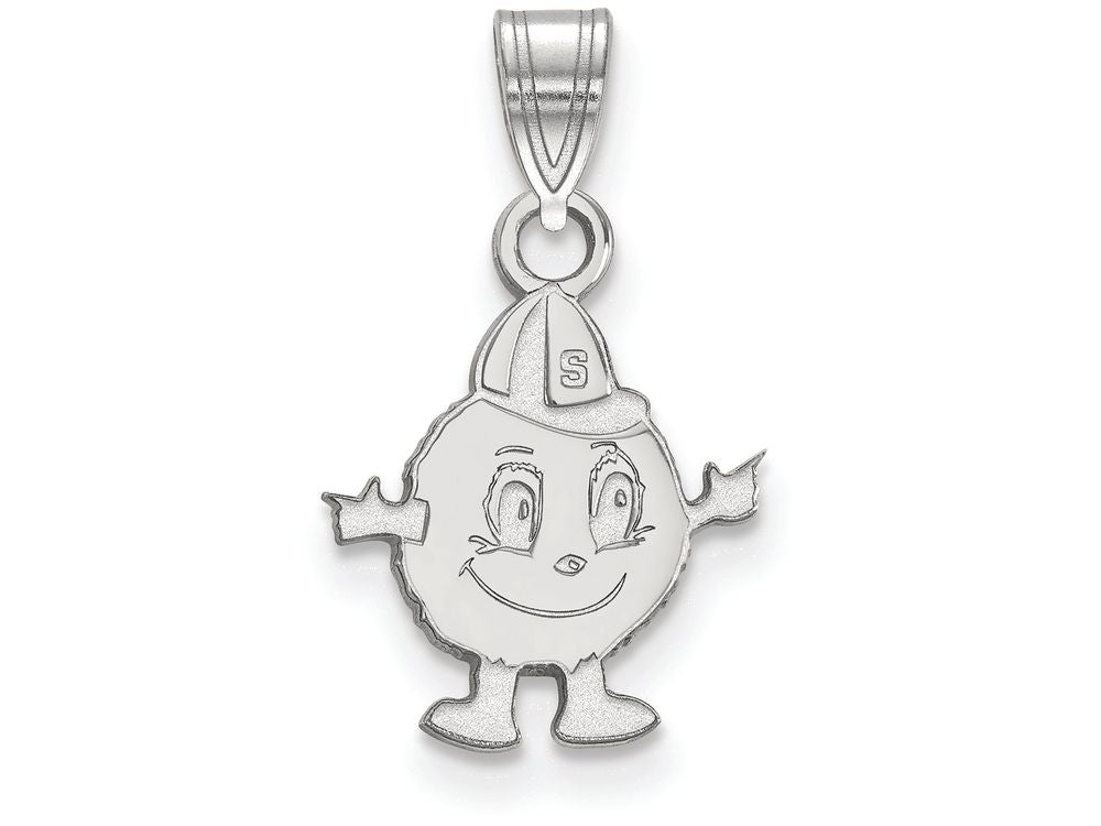 LogoArt Sterling Silver Syracuse University Small Pendant Necklace