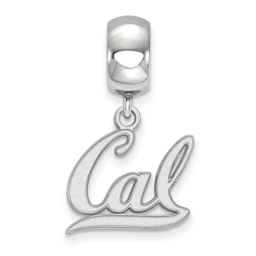 LogoArt Sterling Silver University Of California Berkeley Bead Charm Charm Small Dangle Bead Charm