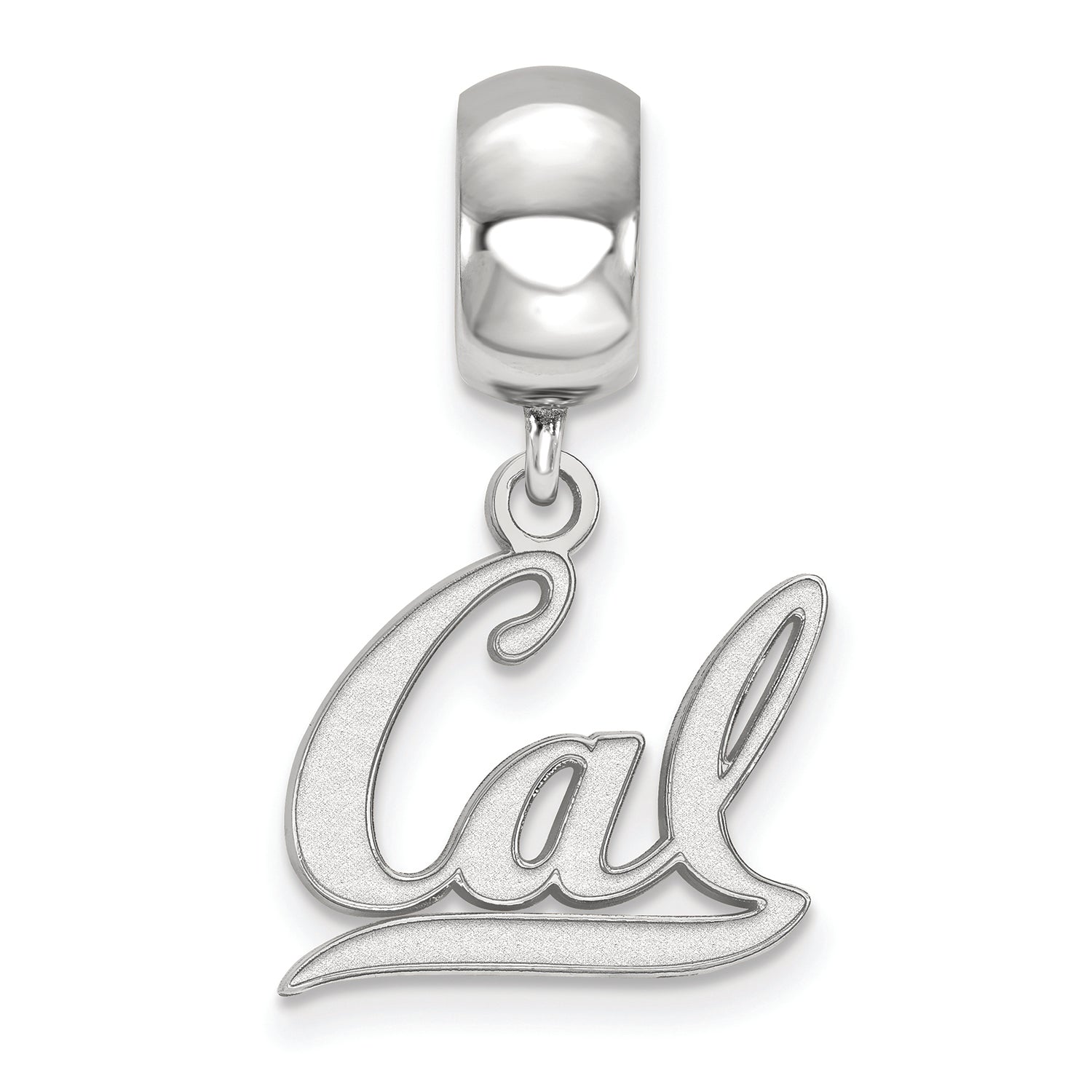 LogoArt Sterling Silver University Of California Berkeley Bead Charm Charm Small Dangle Bead Charm