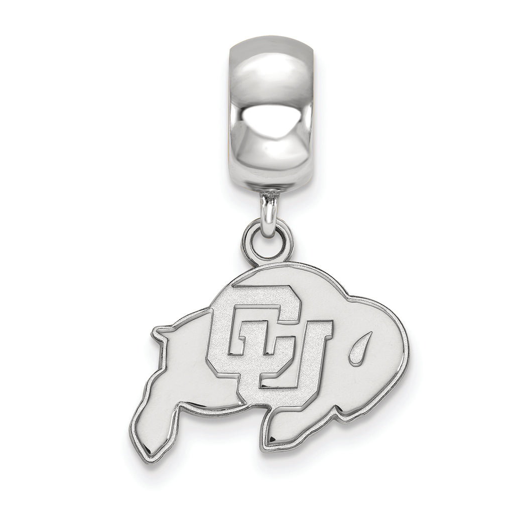 LogoArt Sterling Silver University Of Colorado Bead Charm Charm Small Dangle Bead Charm