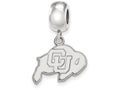 LogoArt Sterling Silver University Of Colorado Bead Charm Charm Small Dangle Bead Charm