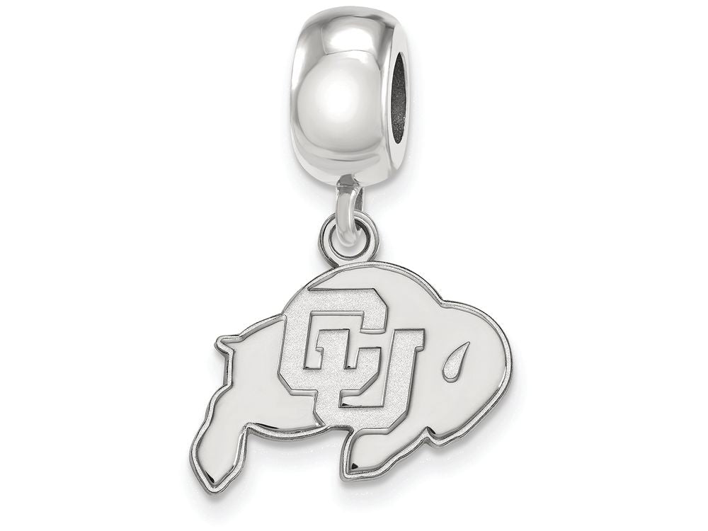 LogoArt Sterling Silver University Of Colorado Bead Charm Charm Small Dangle Bead Charm