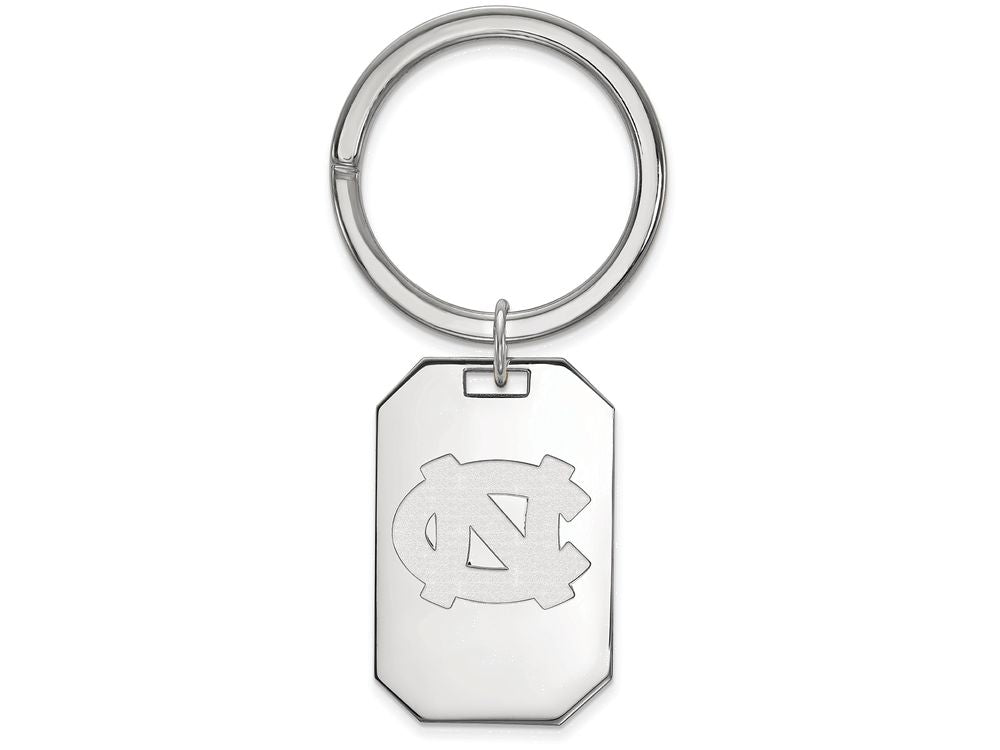 Logoart 925 Sterling Silver University Of North Carolina Key Chain