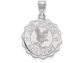 LogoArt Sterling Silver United States Air Force Academy Large Crest Pendant Necklace