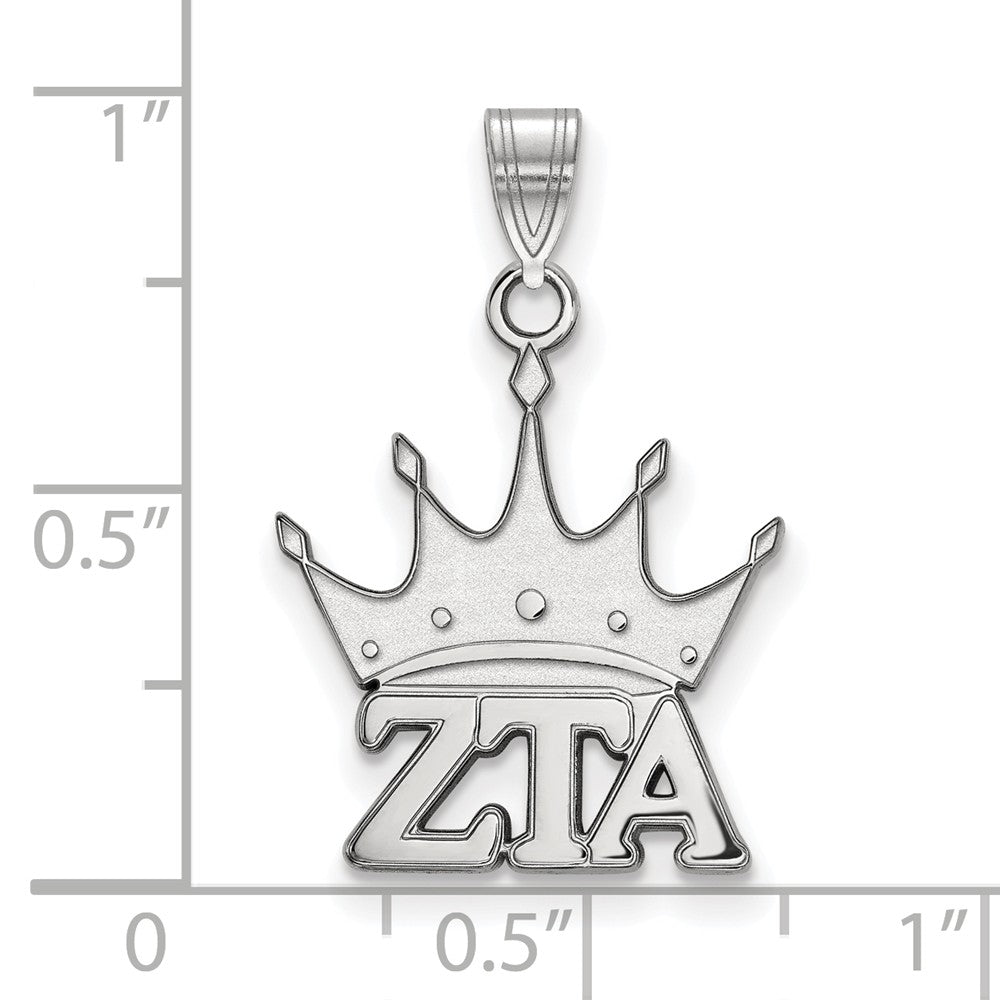 LogoArt Sterling Silver Chicago Blackhawks Small Dog Tag Pendant Necklace