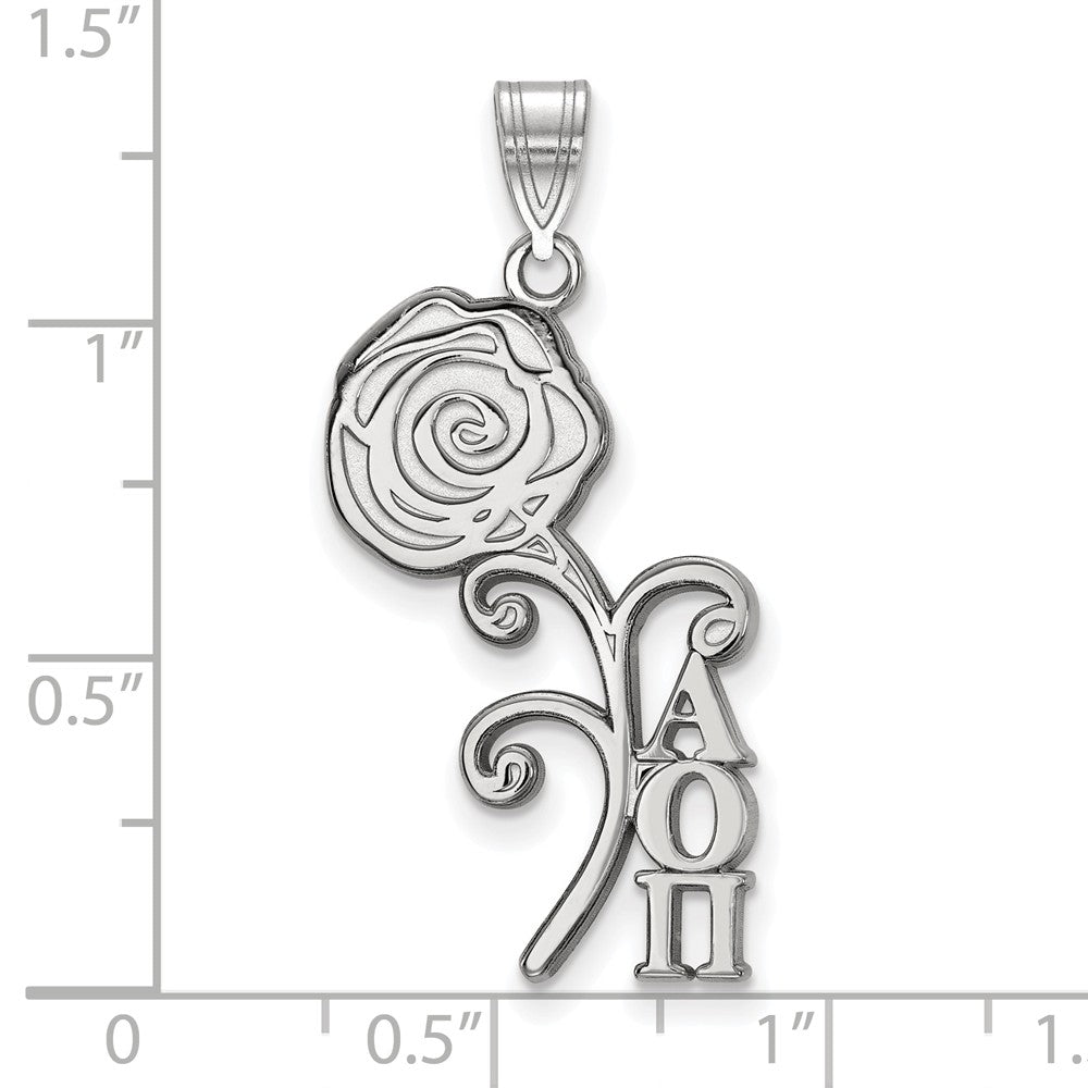 LogoArt Sterling Silver East Carolina University Large Dog Tag Pendant Necklace