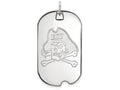 LogoArt Sterling Silver East Carolina University Large Dog Tag Pendant Necklace