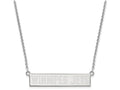 Logoart 925 Sterling Silver Winnipeg Jets Small Bar Necklace