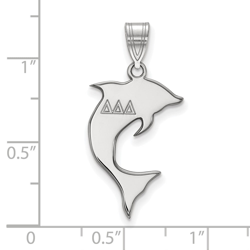 LogoArt Sterling Silver Pittsburgh Penguins Small Dog Tag Pendant Necklace