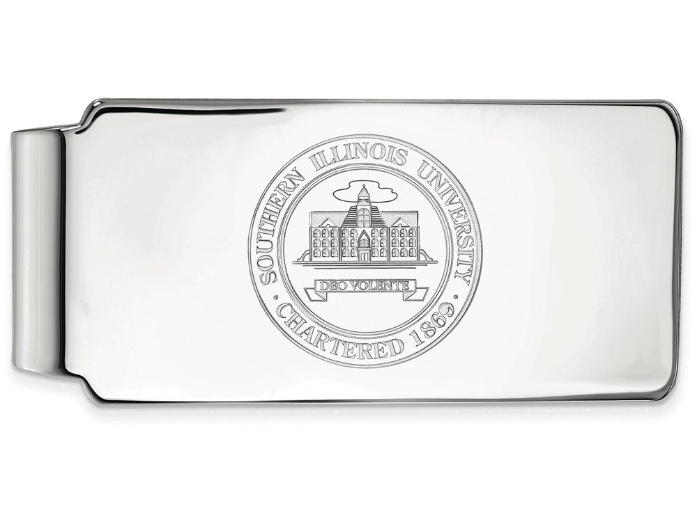 Logoart 925 Sterling Silver Southern Illinois University Money Clip Crest
