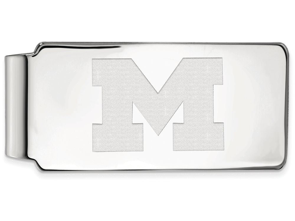 Logoart 925 Sterling Silver Michigan (univ Of) Money Clip