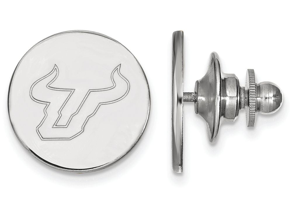 LogoArt Sterling Silver University Of South Florida Lapel Pin