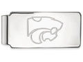 Logoart 925 Sterling Silver Kansas State University Money Clip