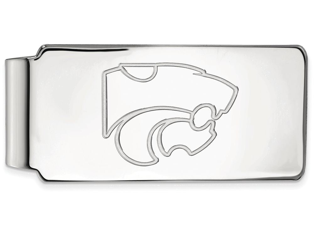 Logoart 925 Sterling Silver Kansas State University Money Clip