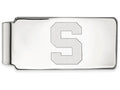 Logoart 925 Sterling Silver Michigan State University Money Clip