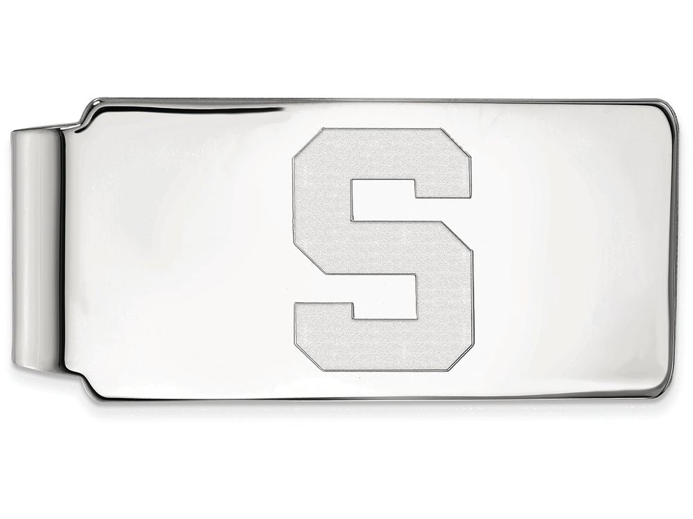 Logoart 925 Sterling Silver Michigan State University Money Clip