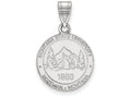 LogoArt Sterling Silver Montana State University Medium Crest Pendant Necklace