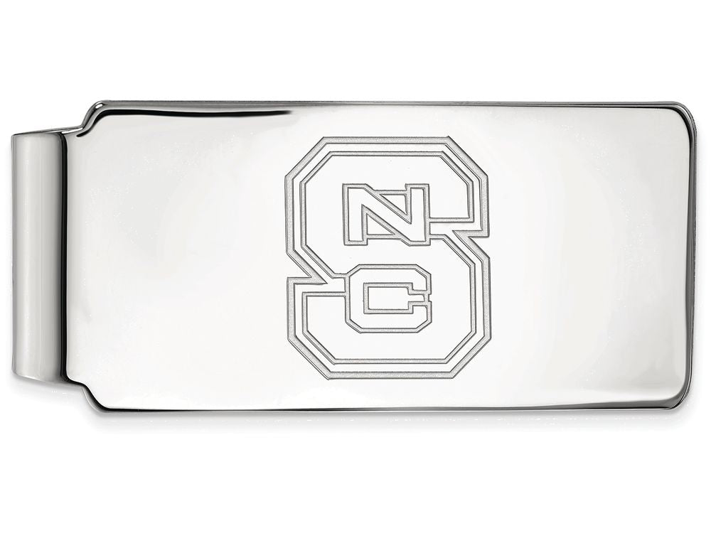 Logoart 925 Sterling Silver North Carolina State University Money Clip
