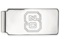 Logoart 925 Sterling Silver North Carolina State University Money Clip