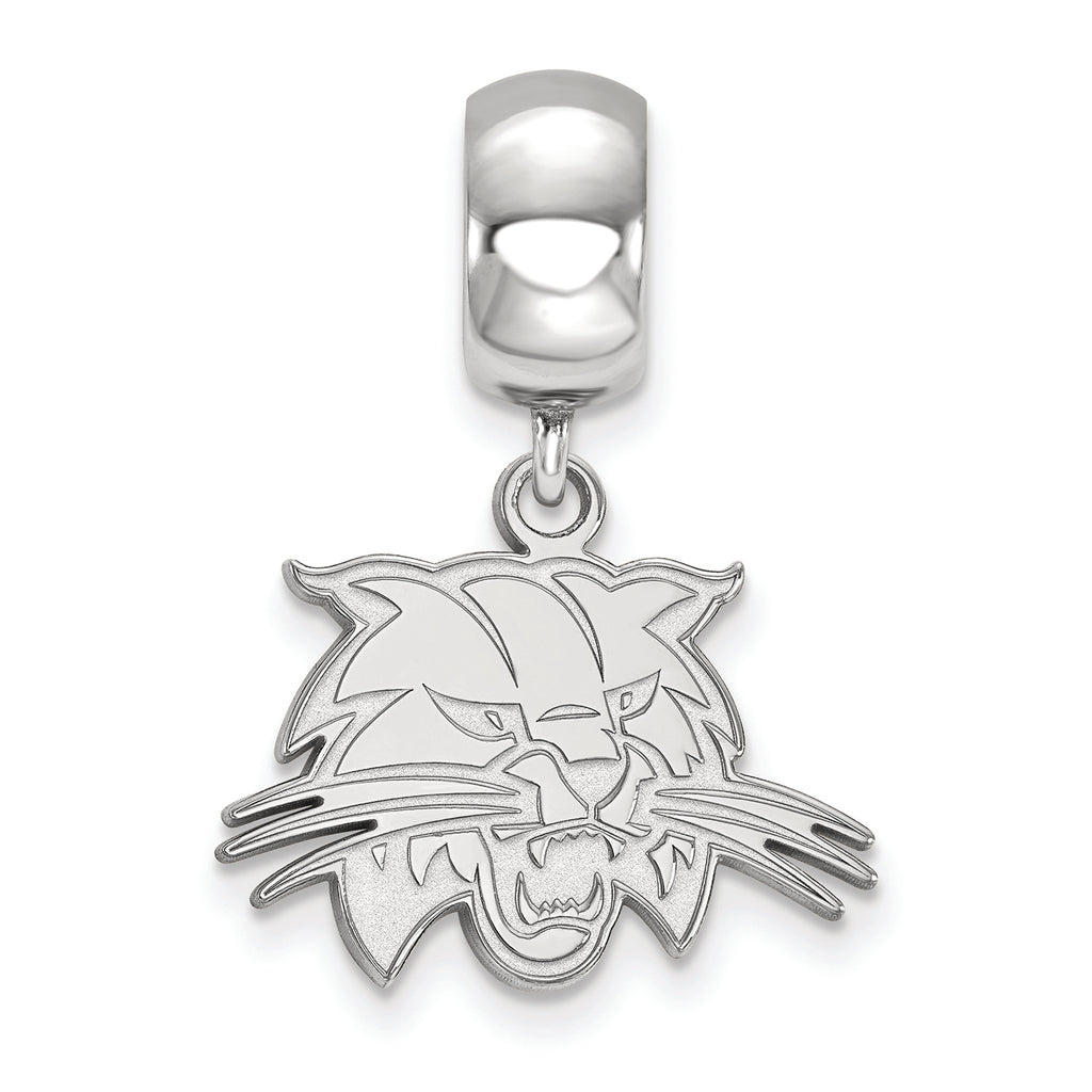 LogoArt Sterling Silver Ohio University Bead Charm Charm Small Dangle Bead Charm