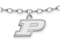 LogoArt Sterling Silver Purdue Anklet