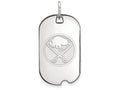 Logoart 925 Sterling Silver Buffalo Sabres Small Dog Tag Pendant Necklace