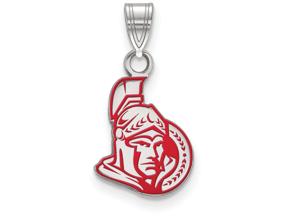 Logoart 925 Sterling Silver Ottawa Senators Small Enamel Pendant