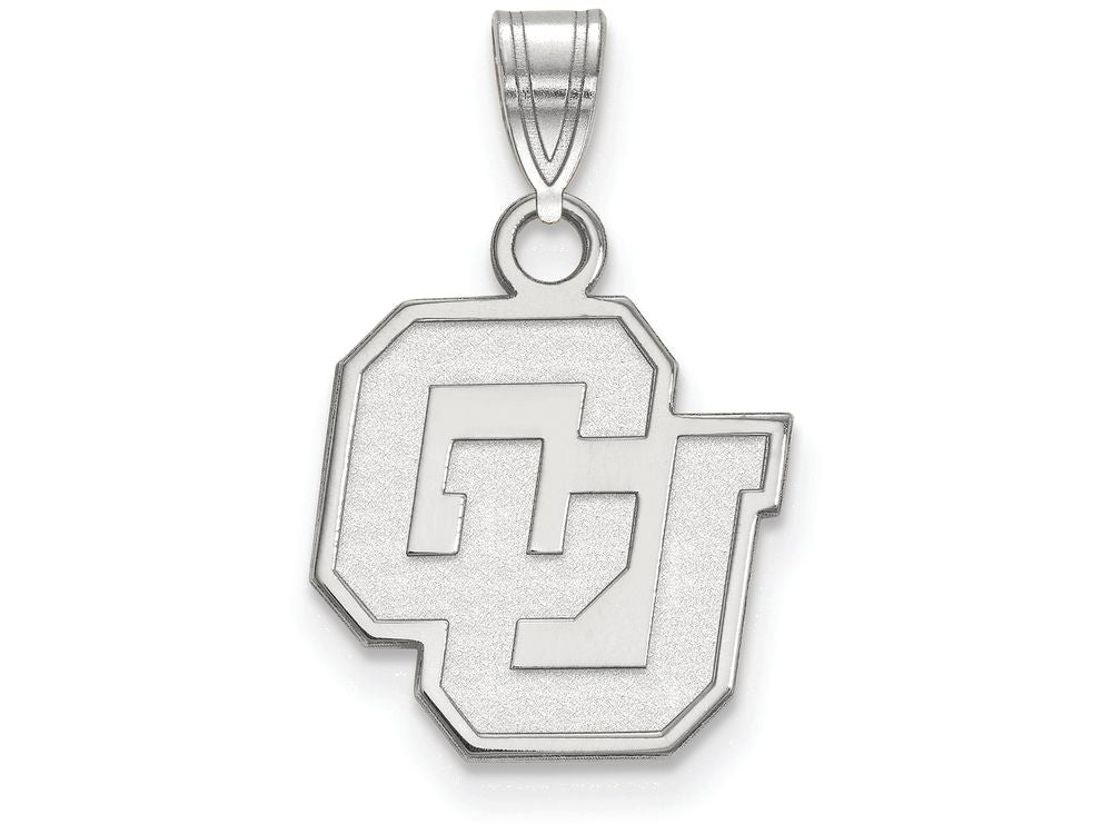LogoArt Sterling Silver University Of Colorado Small Pendant Necklace