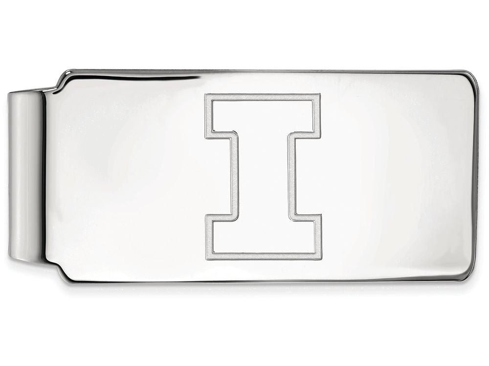 Logoart 925 Sterling Silver University Of Illinois Money Clip
