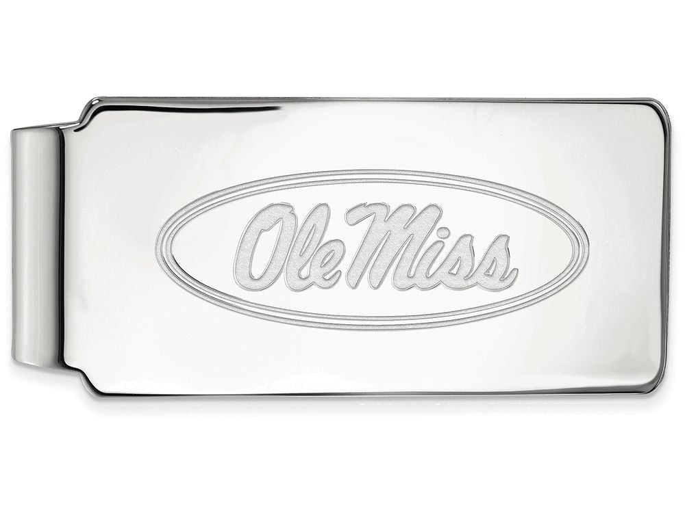 Logoart 925 Sterling Silver University Of Mississippi Money Clip